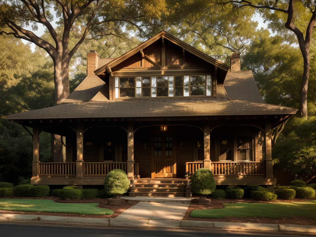 A beautiful craftsman-style house with a wraparound porch under golden afternoon light, a home that holds generations of stories