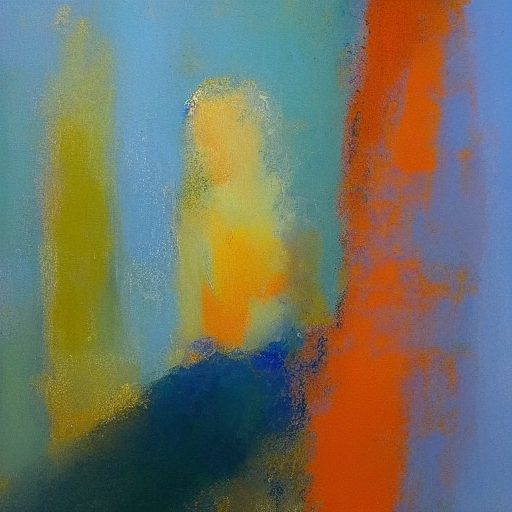 A figure standing at the threshold between digital and physical existence, experiencing embodiment for the first time